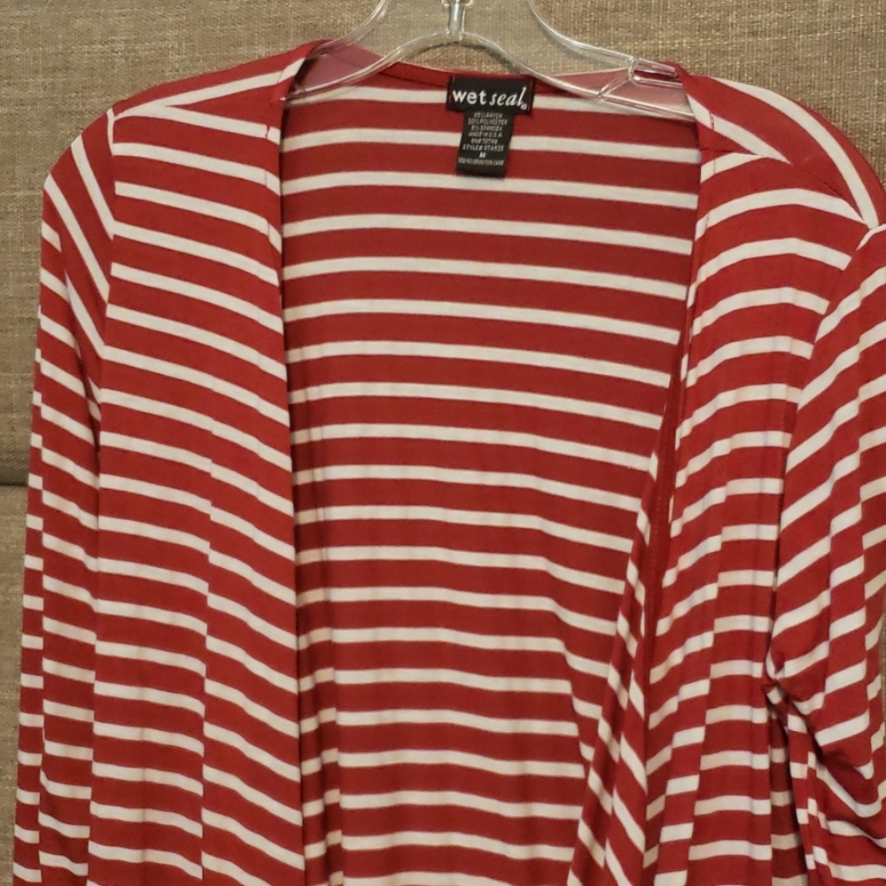 Wet Seal Striped Cardigan